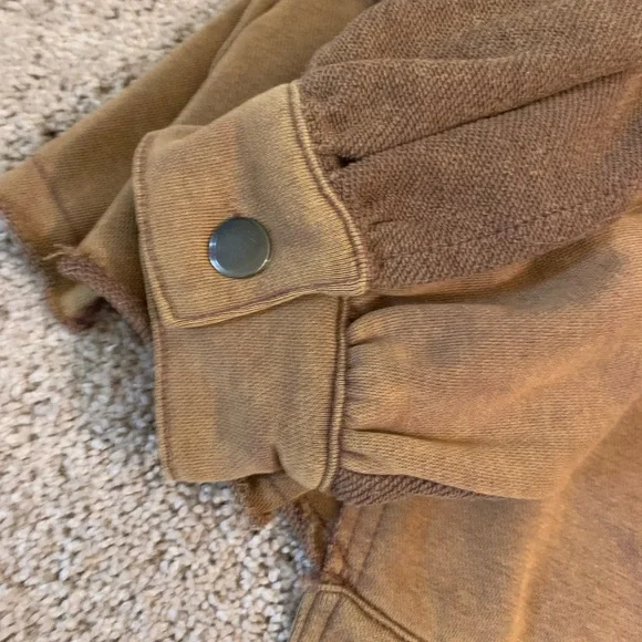 POL Brown-on-Brown Utility Jacket Size L - Picture 5 of 6